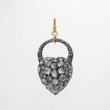 Archival Lulu XL Nina Heart Dimensional Glass Crystal Charm