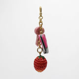 Valentines Day Berries & Cream Key to my Heart Pocket Knife Charm