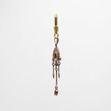 Antique Victorian 10K Gold Garnet & Pearl Charm