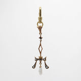 Valentine'd Day Antique Victorian 10kt Gold Seed Pearl Charm