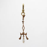 Valentine'd Day Antique Victorian 10kt Gold Seed Pearl Charm