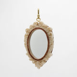 Vintage 1950's Scrolled Oval Dollhouse Mirror, Mirror Charm