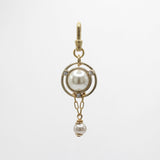 Archival Glass Pearl Crystal Dots Orb Pearly Drop Charm