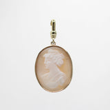 10 Karat Gold Hand Carved Cameo Lindita Charm