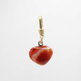 Valentine's Day Yummy Banded Agate Hand Carved Heart Lola Charm