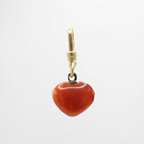 Valentine's Day Yummy Banded Agate Hand Carved Heart Lola Charm