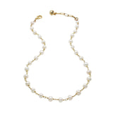 Plaza Wire-Wrapped Freshwater Pearl Necklace Chain Base