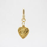 Santa Fe Gold Vermeille Handshake Friendship Heart Charm