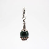 Santa Fe Vintage Sterling Silver Onyx Pour the Wine Charm