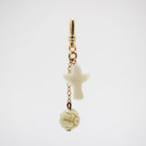 Santa Fe Hand Carved Rising Bird and Bead Charm