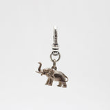 Elizabeth Sterling Silver Welcome Trunks Up Elephant Charm