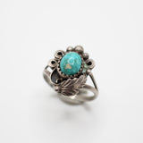 Santa Fe Vintage Turquoise Sterling Silver Native American Made Ring