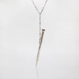 Santa Fe Sterling Silver Pen Pendant Pearl Necklace