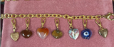 Custom Lucky Seven Heart Bracelet for Sadie Frost