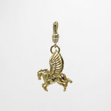 Elizabeth Vintage Pegasus Flying Horse 14 Karat Gold Vermeil Charm