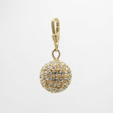 Vintage Crystal Embellished Orb Charm