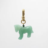 Vintage Carved Jadeite Pony Charm