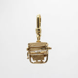 Antique Mechanical Yellow Gold Typewriter Charm