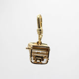 Antique Mechanical Yellow Gold Typewriter Charm