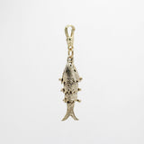 Vintage 14 Karat Gold Vermeil Articulated Swimming Fish Charm