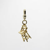 Vintage 1950's Gold Vermeil Mechanical Highchair Charm