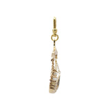 ZODIACS Libra GOLDEN Scale charm WITH glass pearls and CRYSTAL EMBELLISHMENT