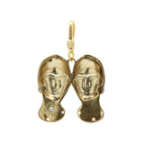 Zodiacs Gemini Golden Twins Charm with glass pearl and crystal embellishment