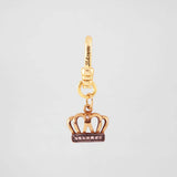 Elizabeth Vintage Gold Vermeille Crystal Crown Charm