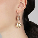 Saturn Wire Drop Earrings