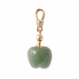 Frost Fine Green Jade Apple Charm