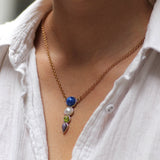 Eartha Multi Stone Pendant Necklace