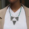 Triple Satellite Crystal Necklace