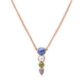 Eartha Multi Stone Pendant Necklace